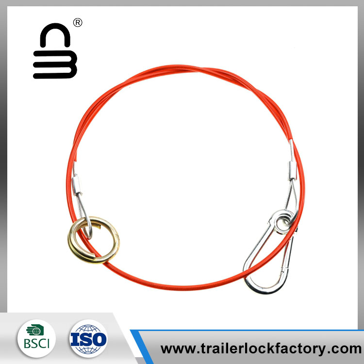 Clevis र Carabiner संग इस्पात केबल